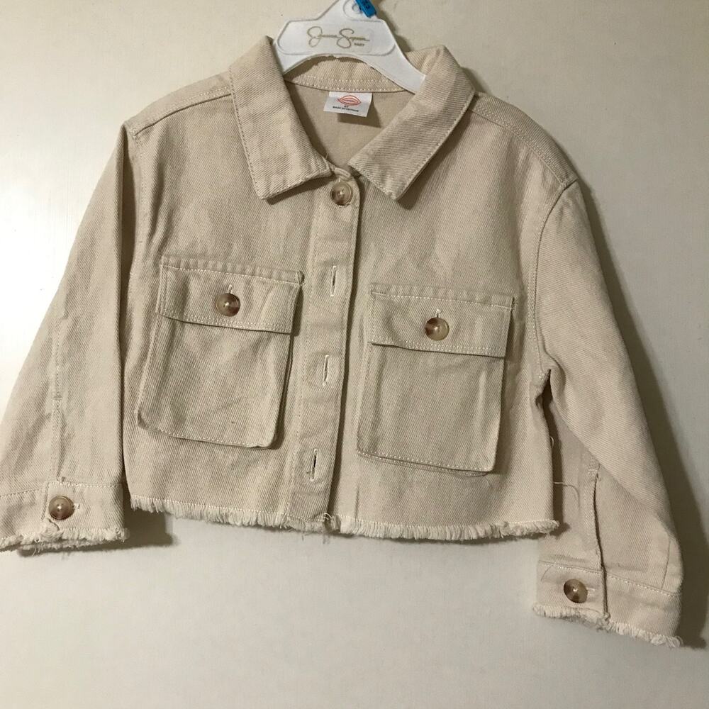 Wonder Nation Cream Denim Jacket - Size Toddler 2T